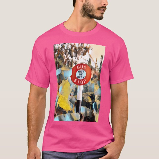 Camiseta Parada de autobuses de Barbados (Anverso)