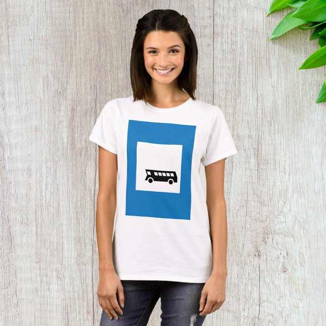 Camiseta Parada de autobuses de transporte público Rótulo T (Subido por el creador)