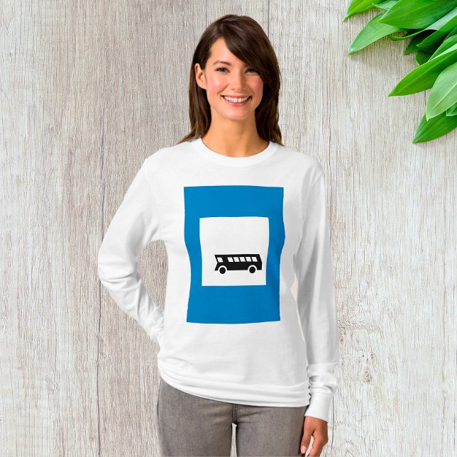 Camiseta Parada de autobuses de transporte público Rótulo T (Subido por el creador)
