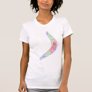 Camiseta Parada de boomerang, escucha, respira