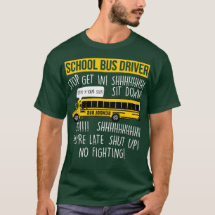 Camiseta Parada del conductor de autobús de la escuela de l
