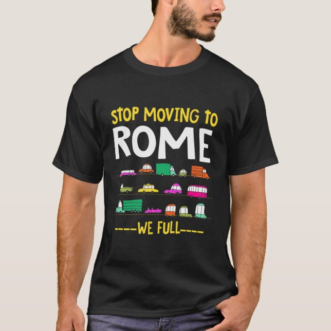 Camiseta Parada Graciosa De Trasladarse A Roma Completamos  (Anverso)