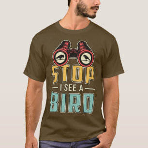 Camiseta Parada Retro De Observación De Aves Veo Un Observa