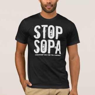 Camiseta Parada SOPA - La censura está para los Commies