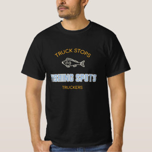 CAMISETA PARADAS DE CAMIONES PARA CAMIONEROS LUGARES DE PES
