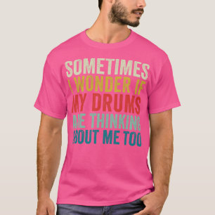 Camiseta Paradiddle divertido del baterista, batería retro,