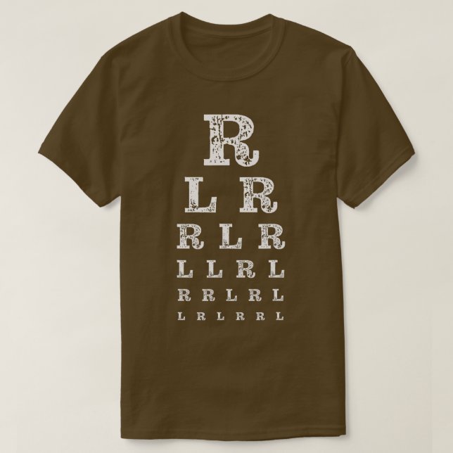 Camiseta Paradiddle Drum Majors Drummer Eye Chart (Diseño del anverso)