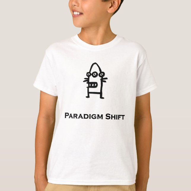 Camiseta Paradigma de los bots oculares Shift negro (Anverso)