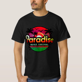 Camiseta Paradise Beach Band: Vibes tropicales