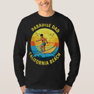Camiseta Paradise Dad Surfing California Beach
