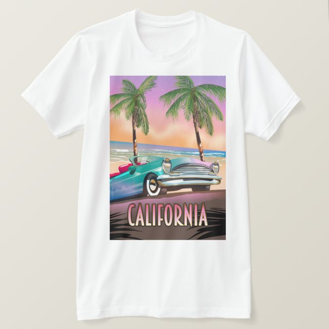 Camiseta Paradise de California Sunset (Anverso del diseño)