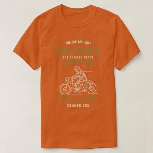 Camiseta Paradise Rider de California (Diseño del anverso)