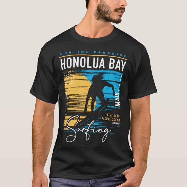 Camiseta Paradise Su Retro Honolua Hawaii Surfers (Anverso)