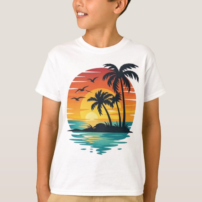 Camiseta Paradise Sunset (Anverso)