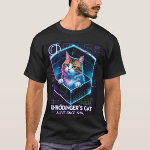 Camiseta Paradoja cuántica Gato de Schrödinger Vivo y Muert