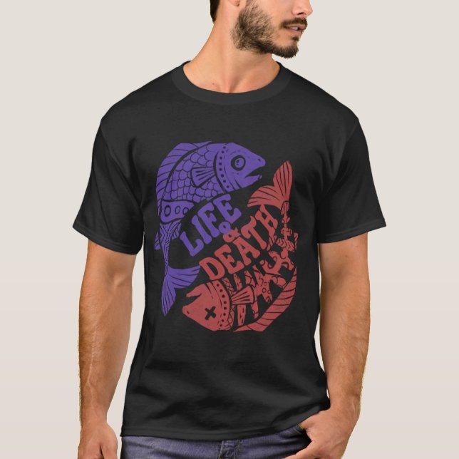 Camiseta Paradoja de Piscis de vida y muerte (Anverso)