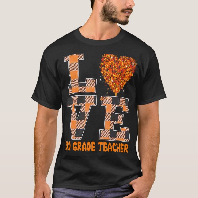 Camiseta Paraeducador de caída de Guay profesor de tercer c (Anverso)
