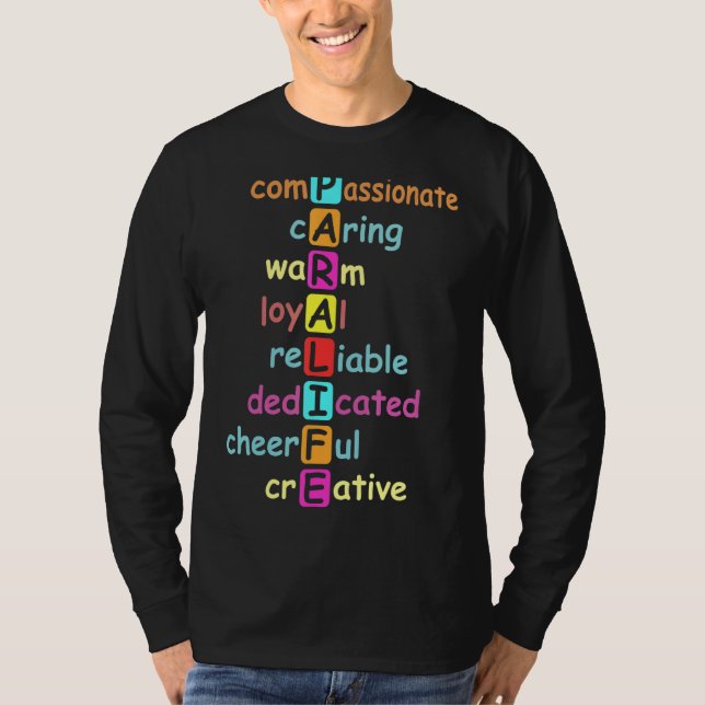 Camiseta Paraeducador Paraprofesional Para Vida (Anverso)