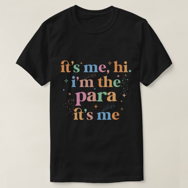 Camiseta Paraeducador Paraprofesional Soy yo, soy el pP (Diseño del anverso)