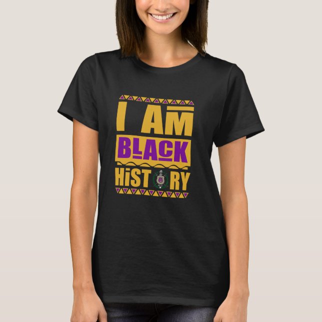 Camiseta Parafernalia de fraternidad Omega Psi Phi, yo soy  (Anverso)