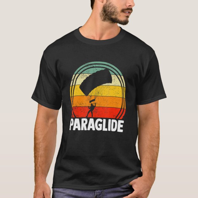 Camiseta Paraglide Paraglider Paragliding Paramotoring Retr (Anverso)