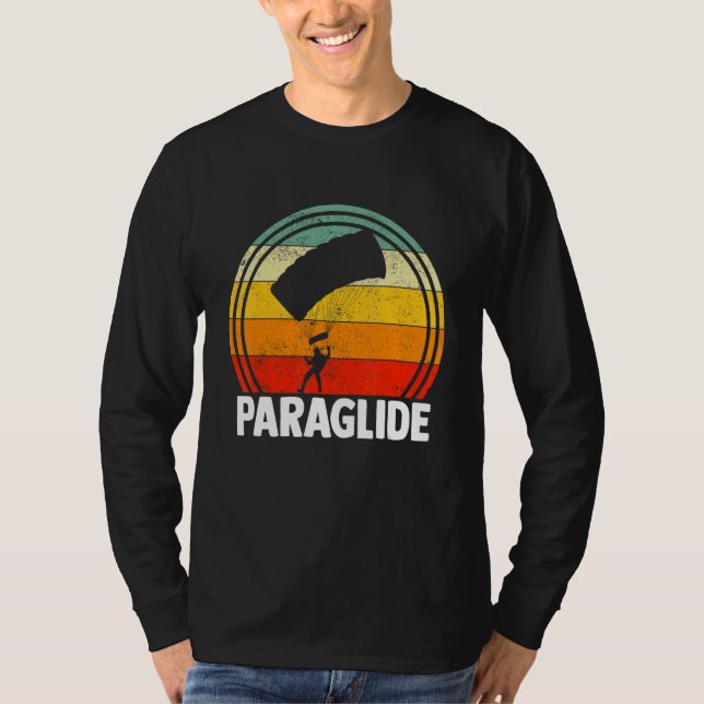 Camiseta Paraglide Paraglider Paragliding Paramotoring Retr (Anverso)