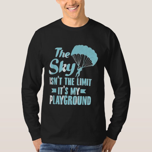Camiseta Paraglider Sky Playground Funny Parapente Paramo (Anverso)