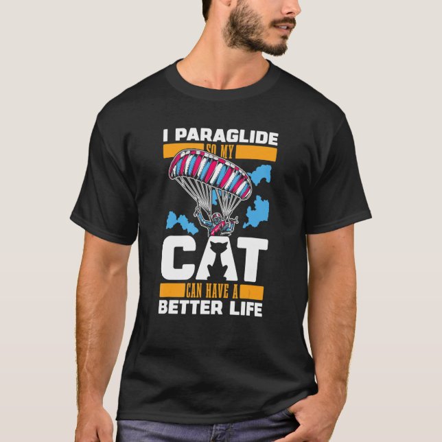 Camiseta Paragliding Cat Hanggliding Aerial Sports Glider P (Anverso)