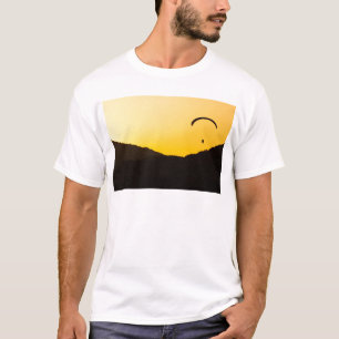 Camiseta paragliding-en-puesta del sol