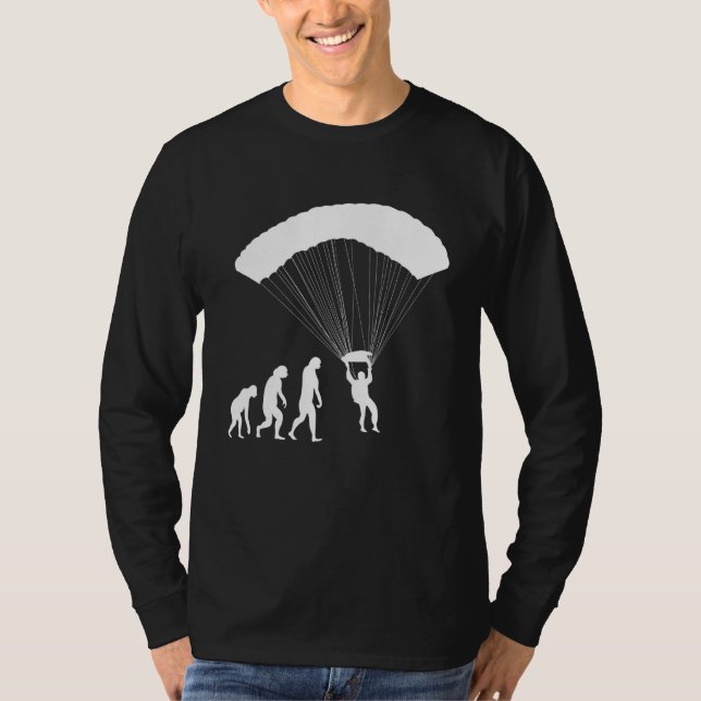 Camiseta Paragliding Evolution Paraglider Paramotor Parachu (Anverso)