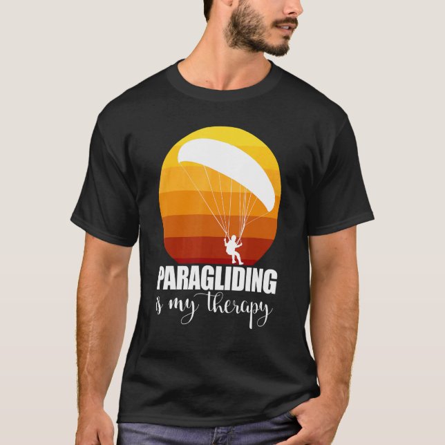 Camiseta Paragliding Is My Therapy   Women Paraglider Adven (Anverso)