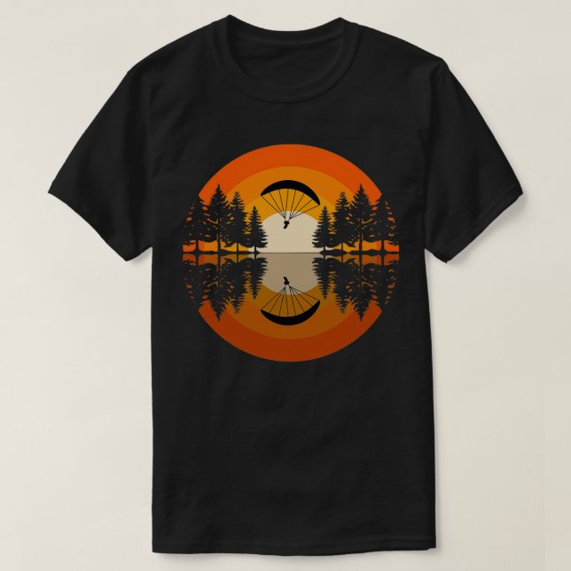 Camiseta Paragol de parapente deportivo aéreo (Diseño del anverso)