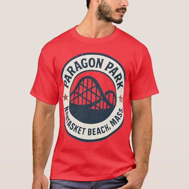 Camiseta Paragon Park Nantasket Beach, Hull, MAMÁES (Anverso)