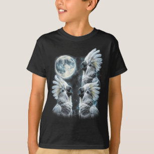 Camiseta Paraguas Atoo Aullando En La Luna Retro 90s Loro