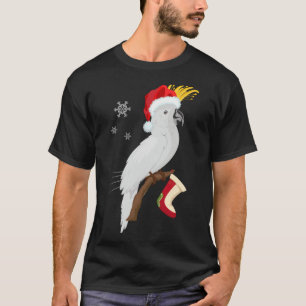 Camiseta Paraguas Cockatoo Santa Hat Funny Navidades