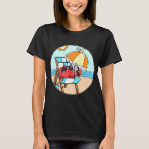 Camiseta Paraguas de bebida de vacaciones en la playa diver
