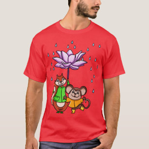 Camiseta Paraguas de flores de Lotus