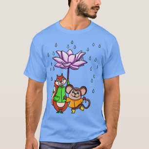 Camiseta Paraguas de flores de Lotus