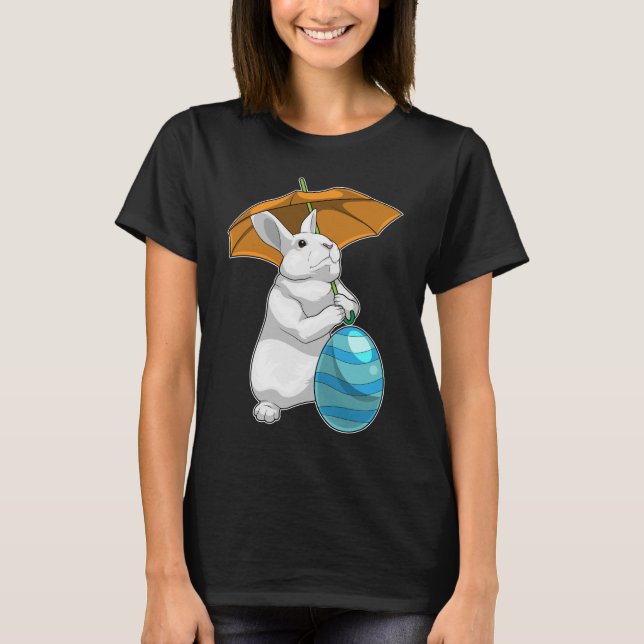 Camiseta Paraguas de huevo de Pascua de Pascua (Anverso)