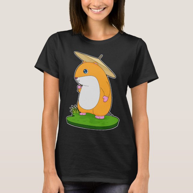 Camiseta Paraguas de la lluvia de Hamster (Anverso)