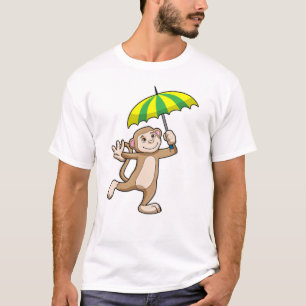 Camiseta Paraguas de Monkey Rain