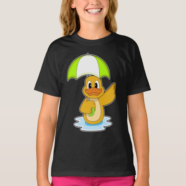 Camiseta Paraguas de natación de pato (Anverso)