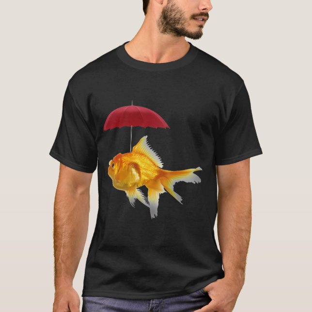 Camiseta paraguas de peces (Anverso)