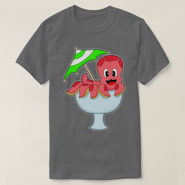 Camiseta Paraguas Octopus Fiesta Cocktail (Diseño del anverso)