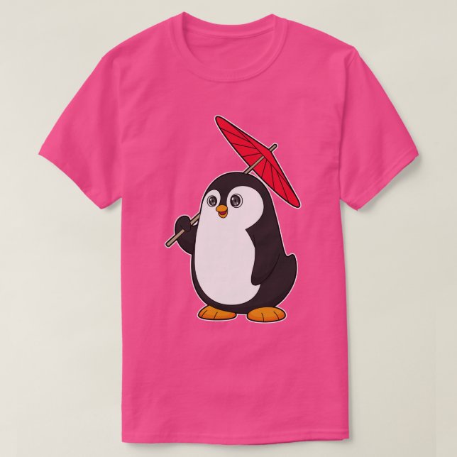 Camiseta Paraguas pingüino (Diseño del anverso)