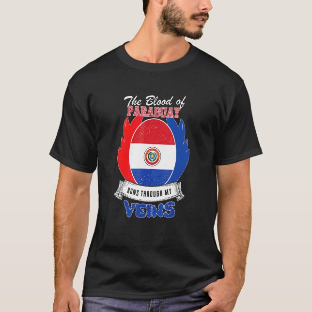 Camiseta Paraguay en mis venas (Anverso)