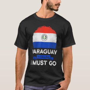 Camiseta Paraguay está llamando a que debo ir a la herencia