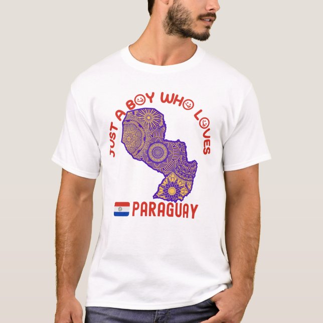 Camiseta Paraguay País Suramericano (Anverso)