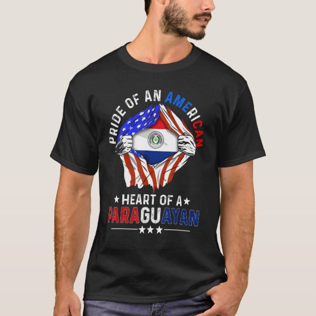 Camiseta Paraguayan American America Pride Foreign Paraguay (Anverso)