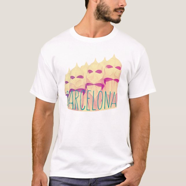 Camiseta Paraíso de Barcelona Gaudi (Anverso)
